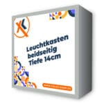 Leuchtkasten beidseitig - Tiefe 14cm