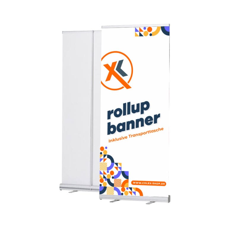 Roll-Up bedrucken Berlin – Hochwertige Roll-Ups für Werbung und Präsentationen.