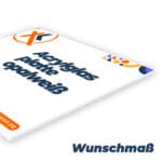 Acrylglasplatte opal XT – Hochwertige, lichtdurchlässige Acrylglasplatte im freien Format mit einseitigem Druck und Schutzlaminat.